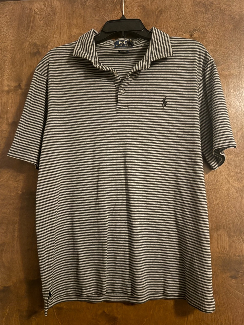 Polo by Ralph Lauren Black & White Striped Polo Shirt